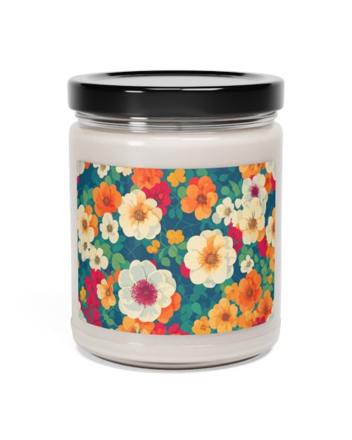 Glass jar scented candle – Garden Flowers
