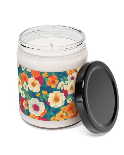 Glass jar scented candle – Garden Flowers