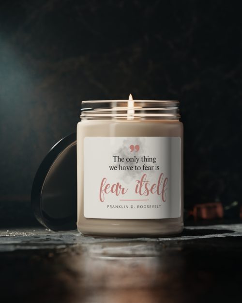 Glass jar candle – Franklin D. Roosevelt