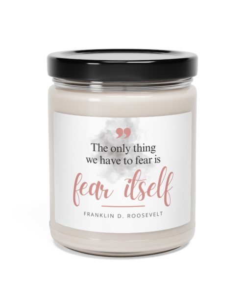 Glass jar candle – Franklin D. Roosevelt