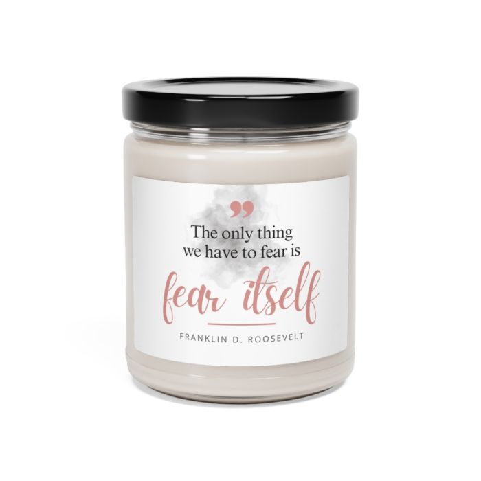 Glass jar candle – Franklin D. Roosevelt