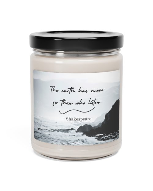 Glass jar candle – William Shakespeare