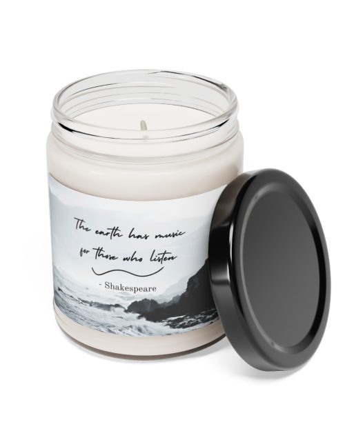 Glass jar candle – William Shakespeare