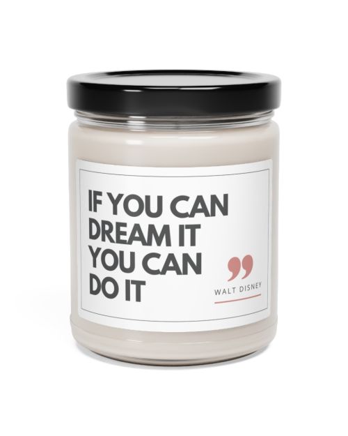 Glass jar candle – Walt Disney – You can do it