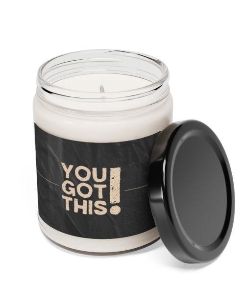 Glass jar candle – You got this!