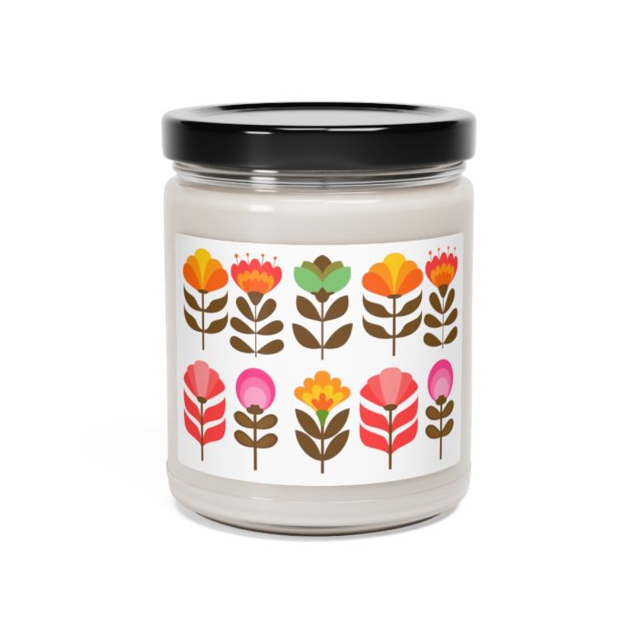 Glass jar candle – Flowers from the 80’s