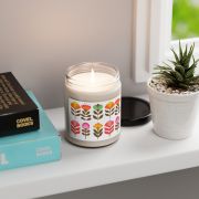 Glass jar scented soy candles - Flowers from the 80s - office