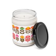 Glass jar scented soy candles - Flowers from the 80s - open