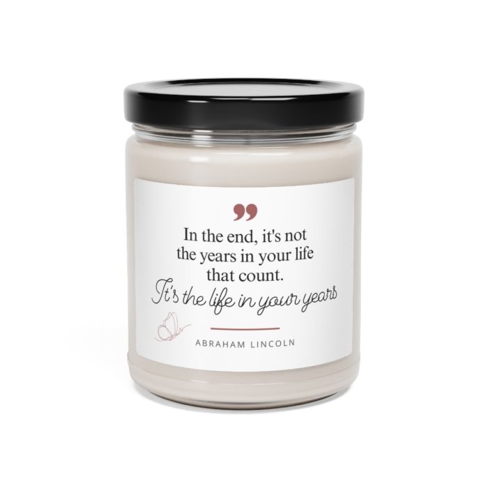 Glass jar candle – Abraham Lincoln