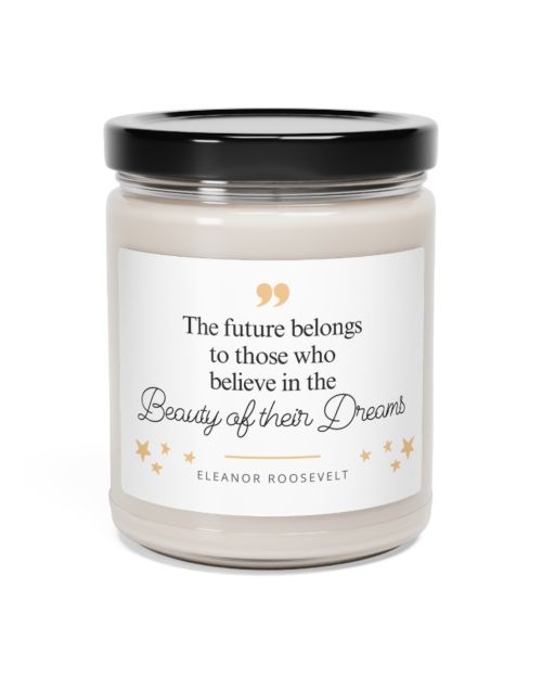 Glass jar candle – Eleanor Roosevelt
