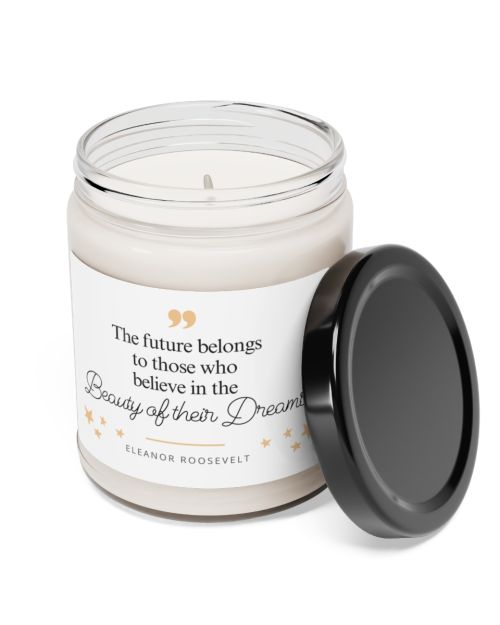 Glass jar candle – Eleanor Roosevelt