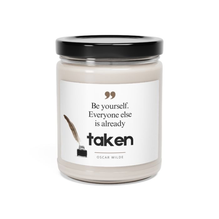 Glass jar candle – Oscar Wilde
