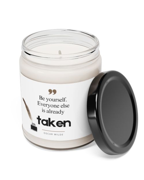 Glass jar candle – Oscar Wilde