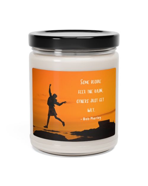 Glass jar candle – Bob Marley