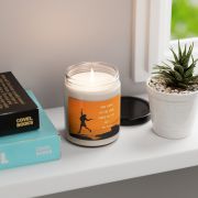 Jar glass scented soy candle - Bob marley - office