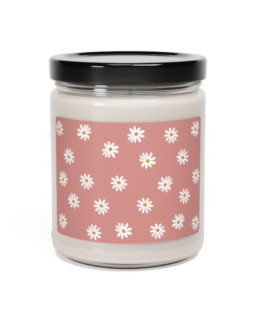 Glass jar candle – Daisies