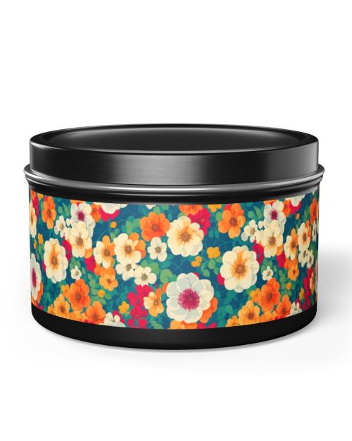 Tin Scented Soy Candles – Garden Flowers