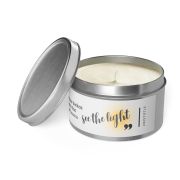 Tin scented soy candle - Aristotle - Open