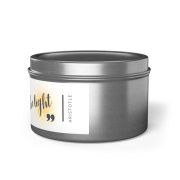 Tin scented soy candle - Aristotle - Right