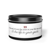 Tin soy scented candle - Abraham Lincoln - Black