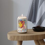 Vietnam propaganda poster candle - 1975 Spring Reunification - table