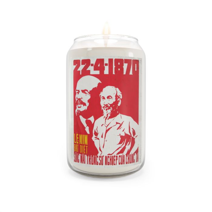 Vietnam Propaganda Poster candle – Lenin lives in our lives