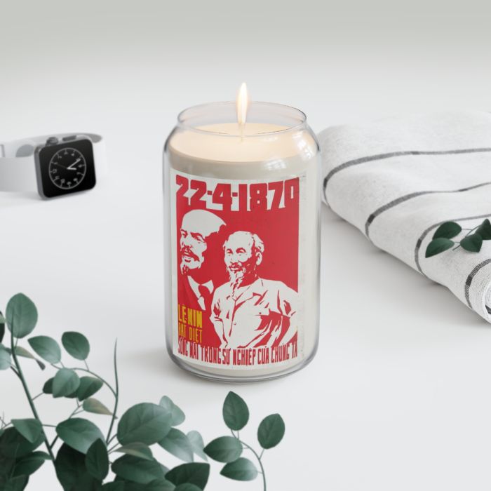 Vietnam Propaganda Poster candle – Lenin lives in our lives